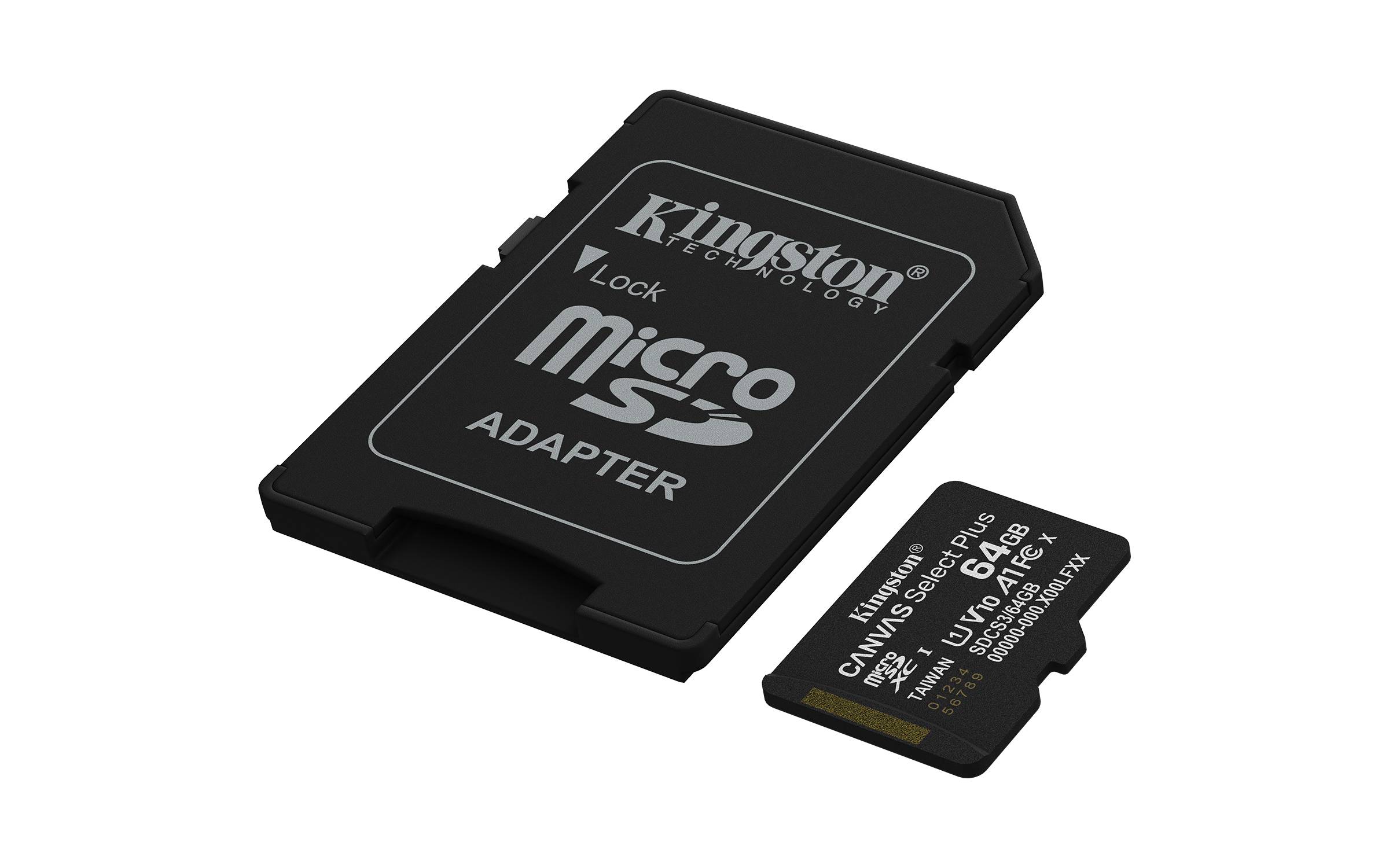 Cartão de Memória Kingston CANVAS Select Plus 64GB microSD XC com Adaptador/ Classe 10/ 100MBs - Imagem 2