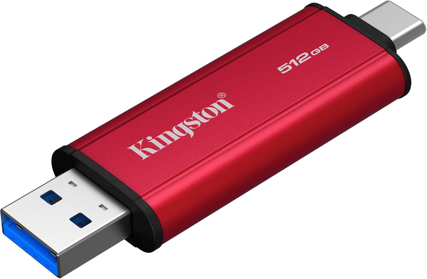 Disco Externo SSD Kingston Dual Portable SSD 512GB/ USB Tipo-C e USB 3.2/ Vermelho - Imagem 4