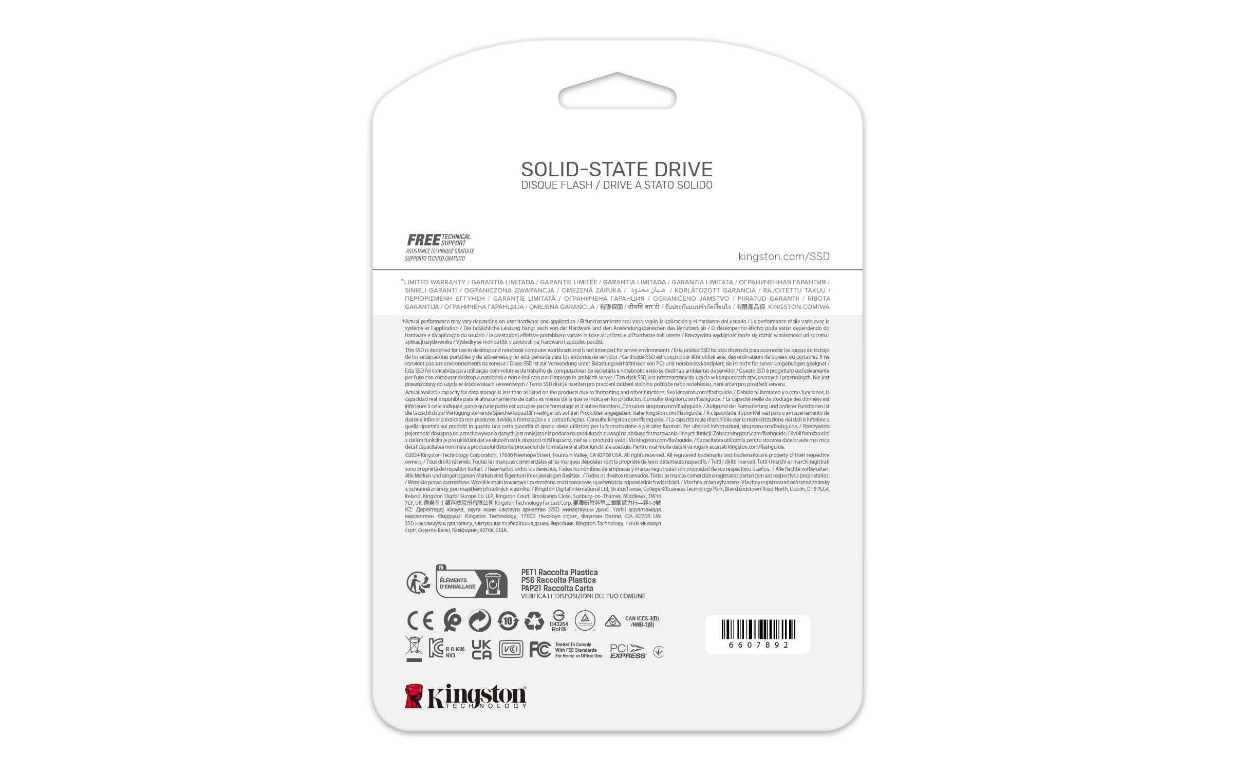 Disco SSD Kingston NV3 4TB/ M.2 2280 PCIe Gen4/ Full Capacity - Imagem 6