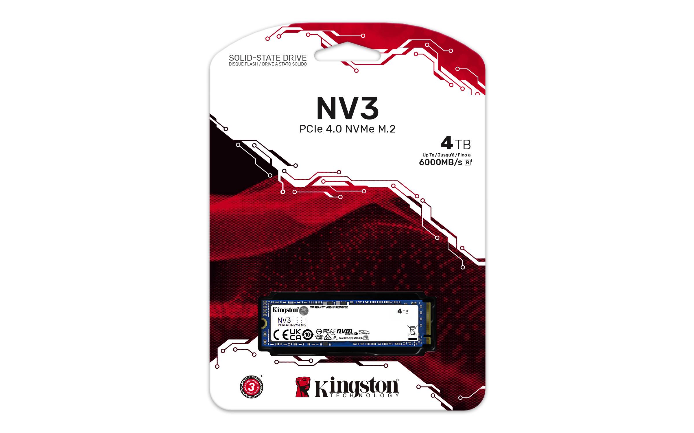 Disco SSD Kingston NV3 4TB/ M.2 2280 PCIe Gen4/ Full Capacity - Imagem 5