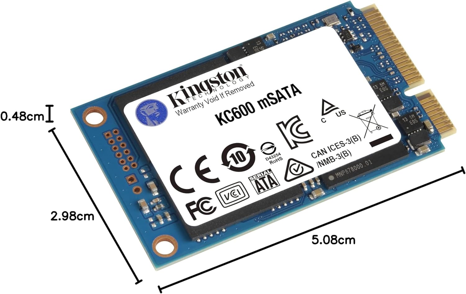 Disco SSD Kingston KC600 256GB/ mSATA/ Capacidade Total - Imagem 9