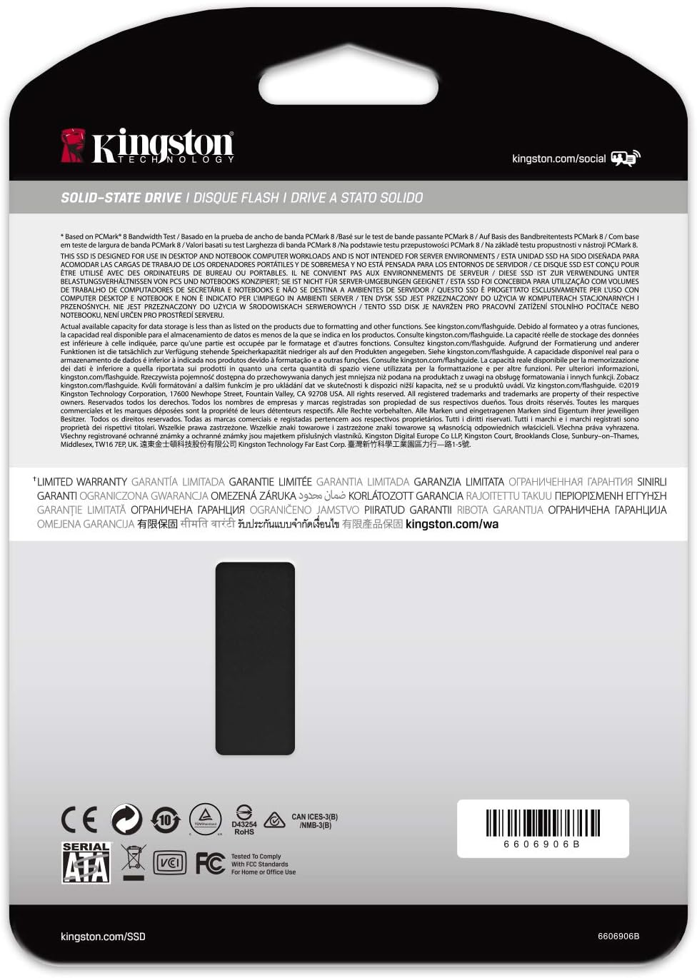 Disco SSD Kingston KC600 1TB/ SATA III/ Capacidade Total - Imagem 5