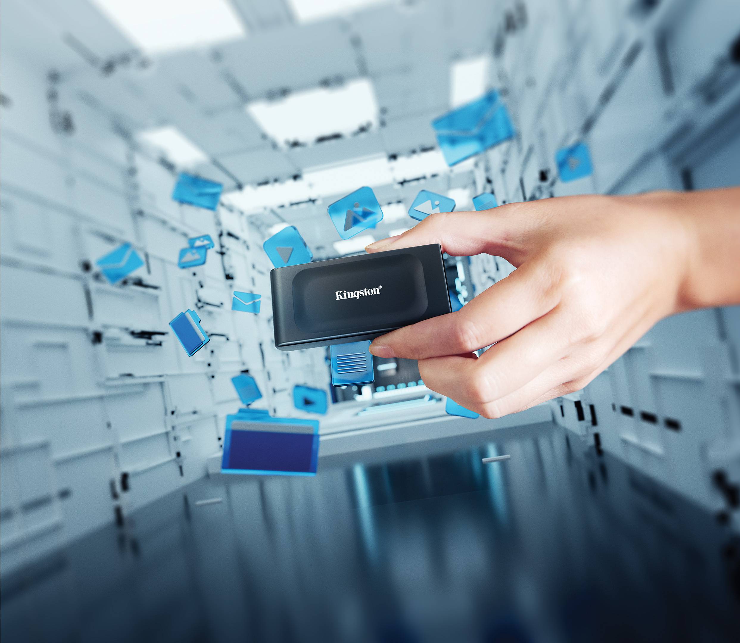 Disco Externo SSD Kingston XS1000 1TB/ USB 3.2/ Preto - Imagem 10