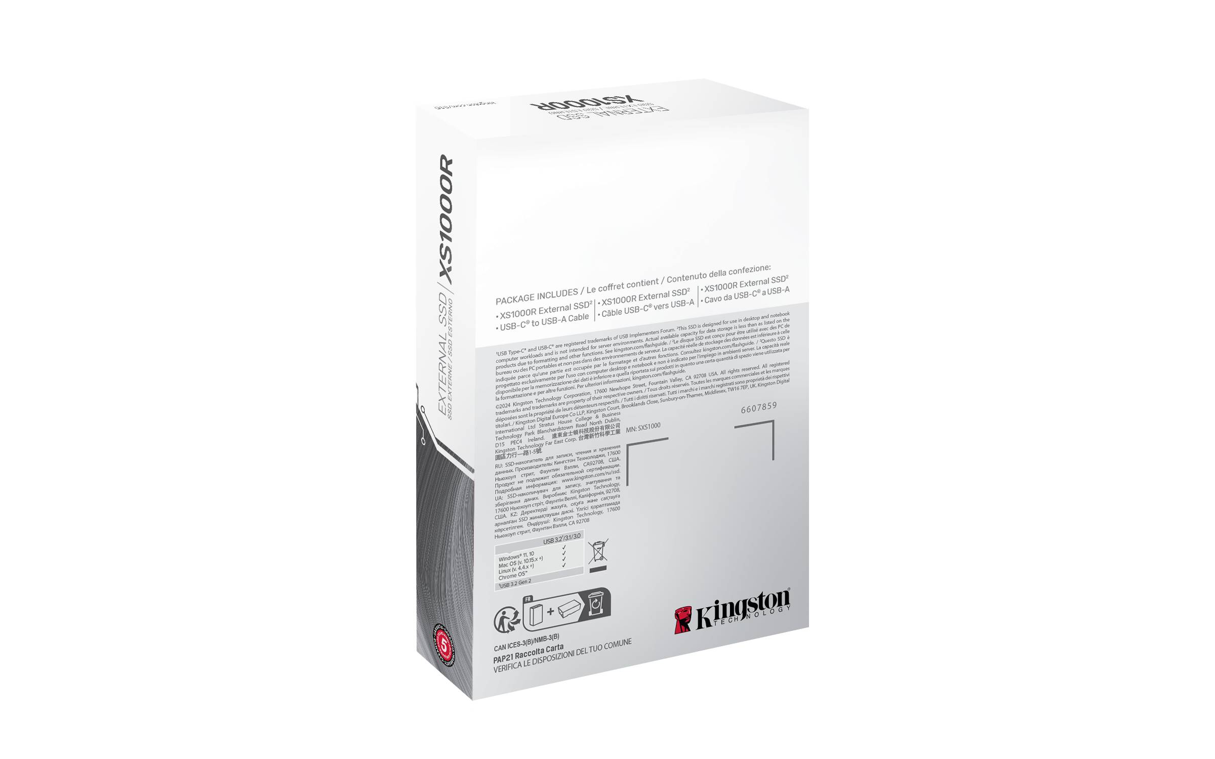 Disco Externo SSD Kingston XS1000 1TB/ USB 3.2/ Vermelho - Imagem 10