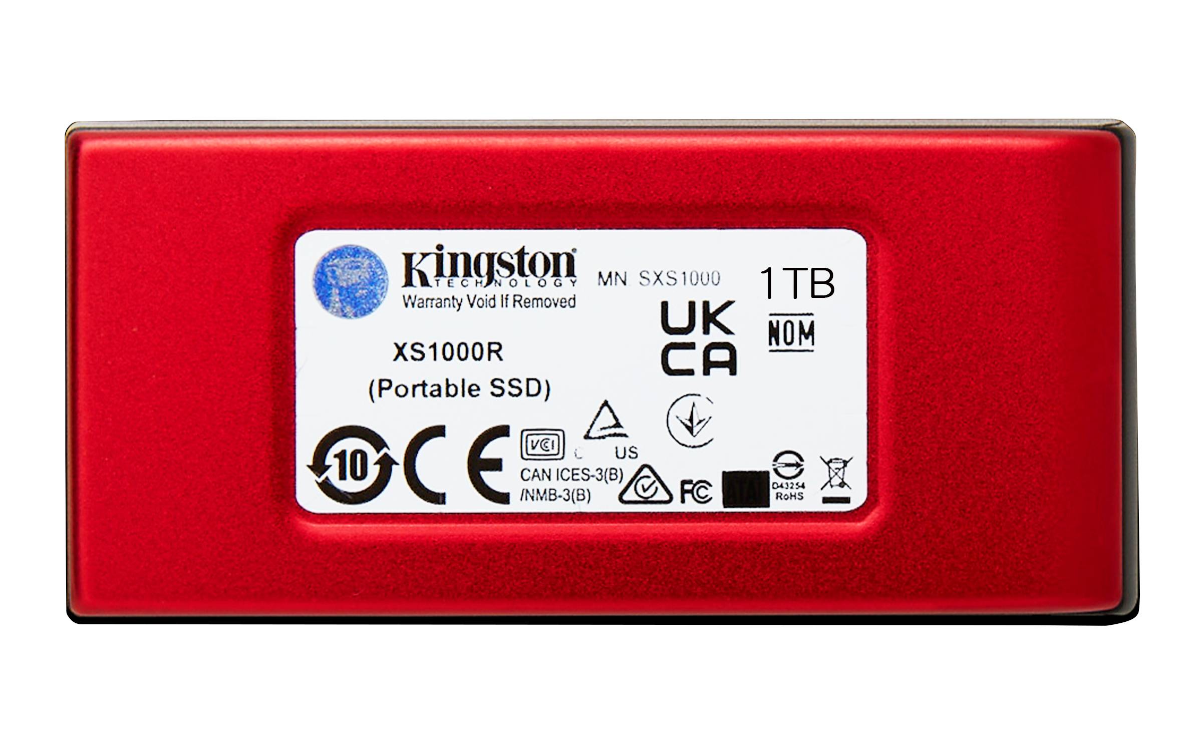 Disco Externo SSD Kingston XS1000 1TB/ USB 3.2/ Vermelho - Imagem 6