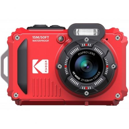 Pack Câmara Digital Kodak Pixpro WPZ2RD6 + 2 Baterias + 1 MicroSD/ 16MP/ Zoom Óptico 4x/ Vermelho - Imagem 2