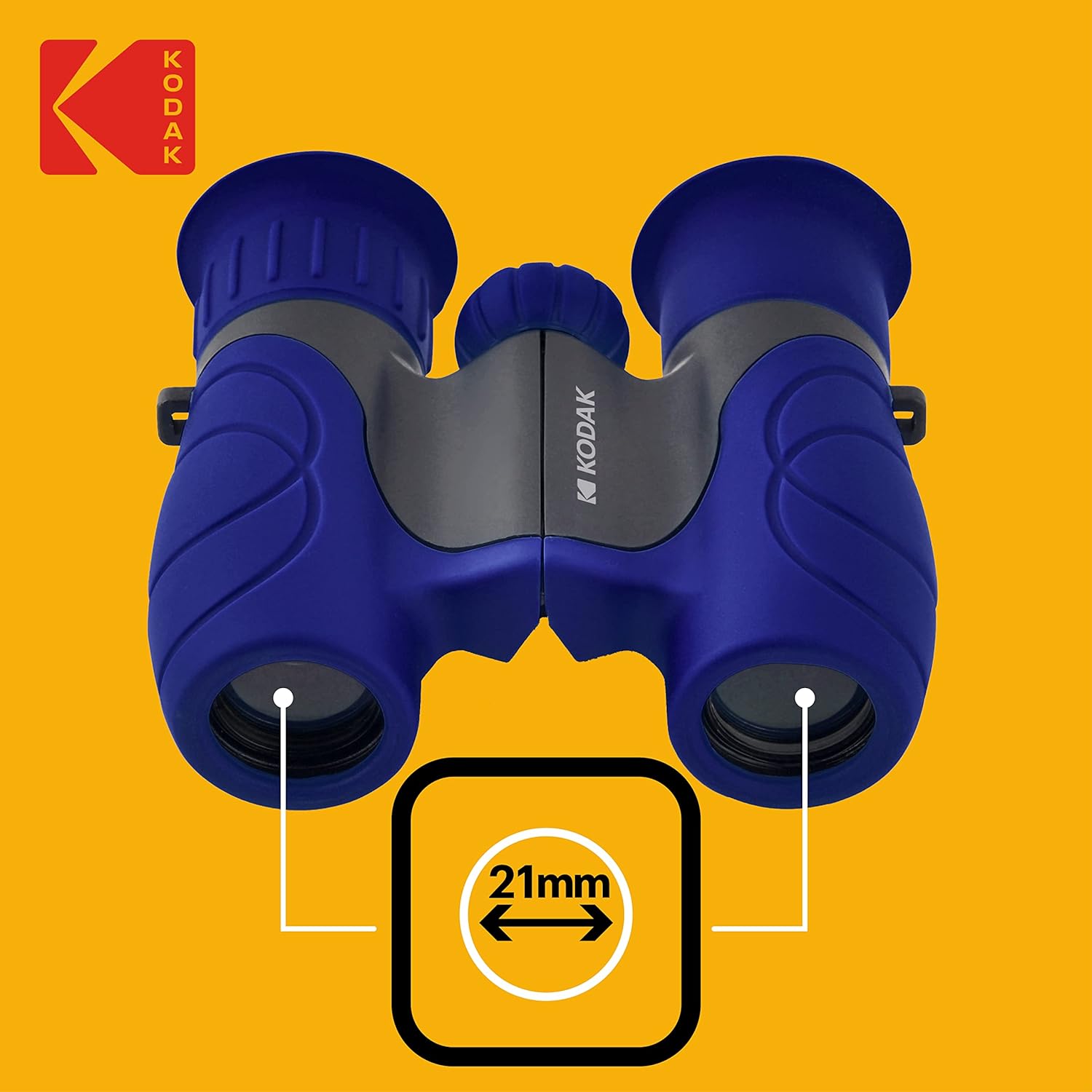 Binóculos para Criança Kodak BCS100 Zoom 8x Lente 21mm Azul - Imagem 3