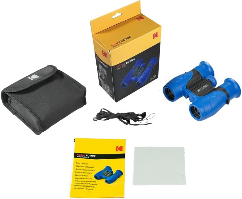 Binóculos para Criança Kodak BCS100 Zoom 8x Lente 21mm Azul - Imagem 8