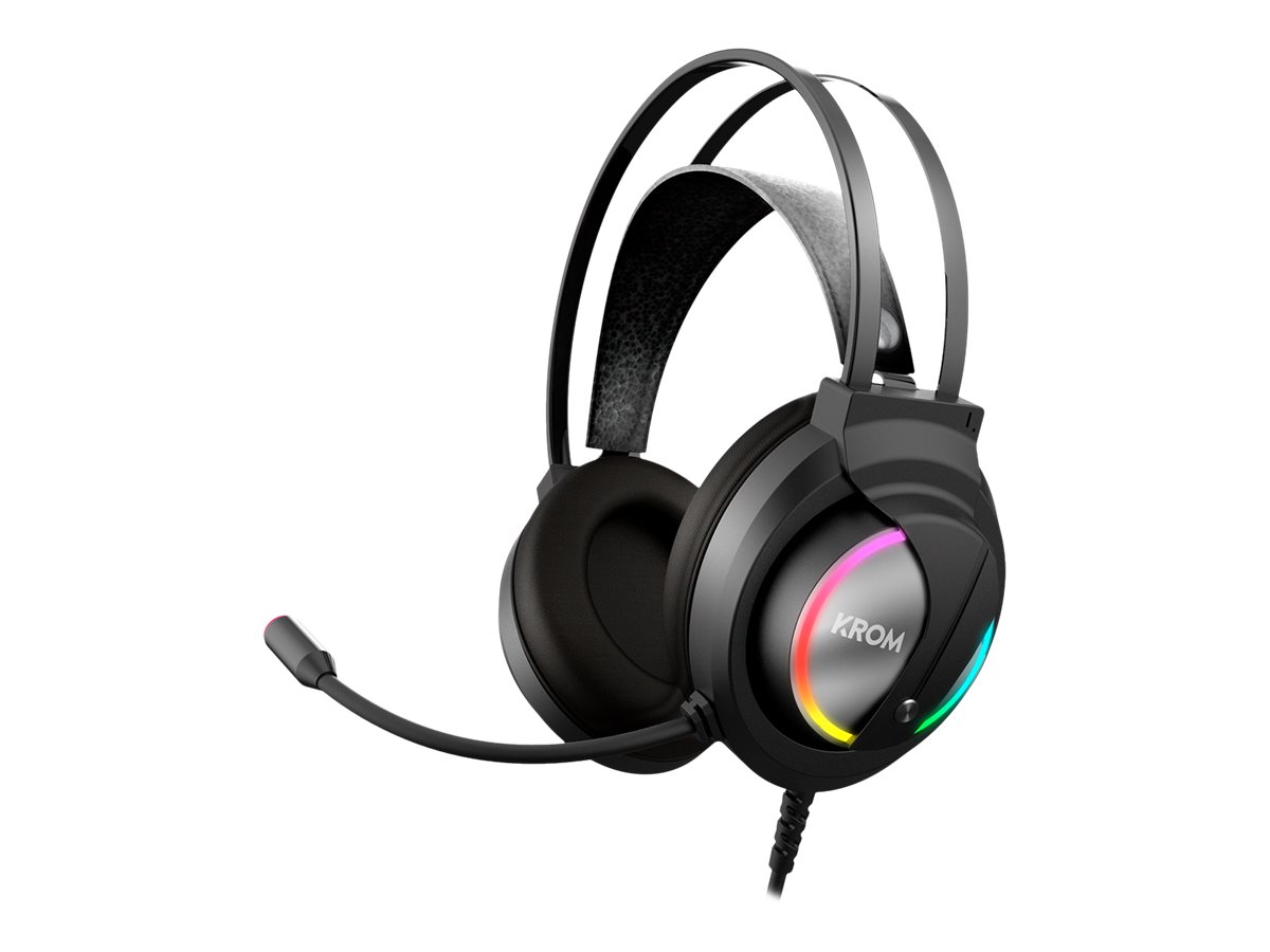 Auscultadores Gaming com Microfone Krom Kappa/ Jack 3.5/ USB 2.0/ Pretos - Imagem 6