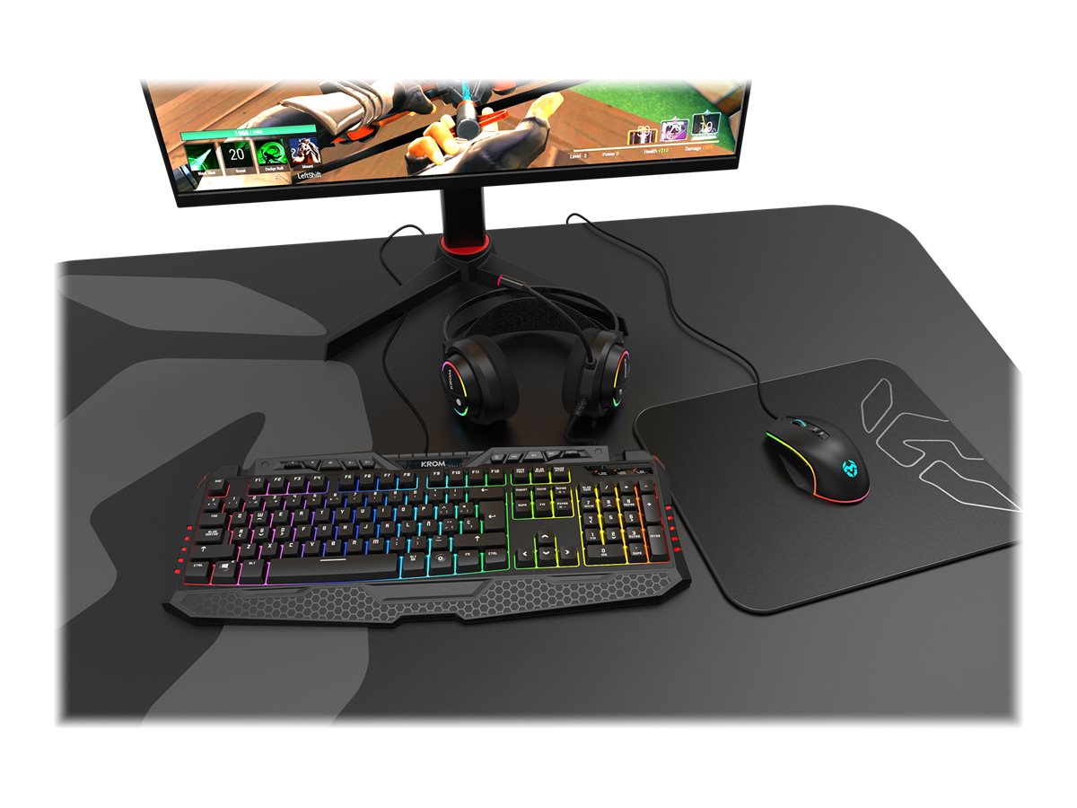 Auscultadores Gaming com Microfone Krom Kappa/ Jack 3.5/ USB 2.0/ Pretos - Imagem 9