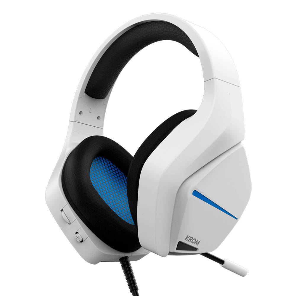 Auscultadores Gaming com Microfone Krom Kopa Move/ Jack 3.5/ Brancos - Imagem 3