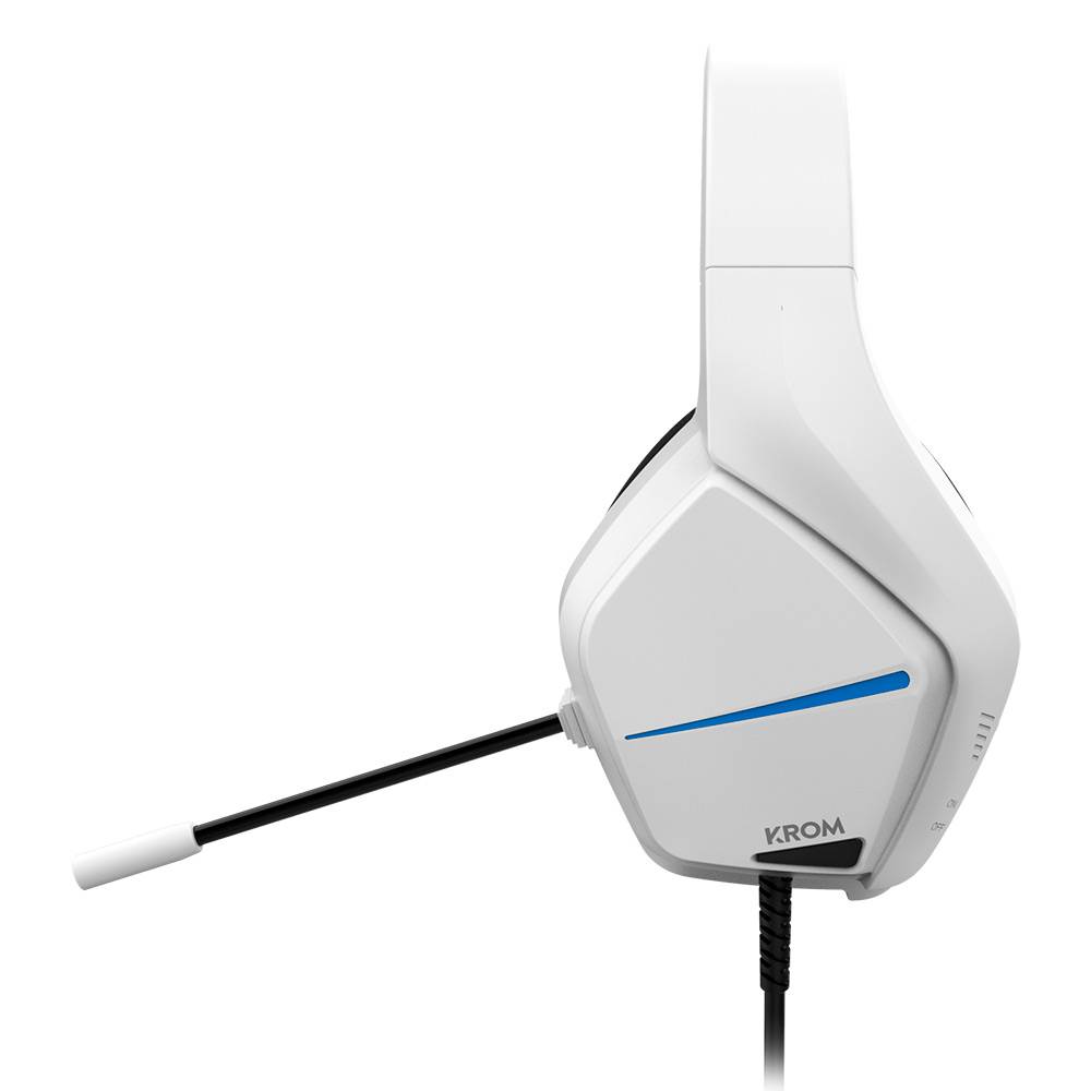 Auscultadores Gaming com Microfone Krom Kopa Move/ Jack 3.5/ Brancos - Imagem 4