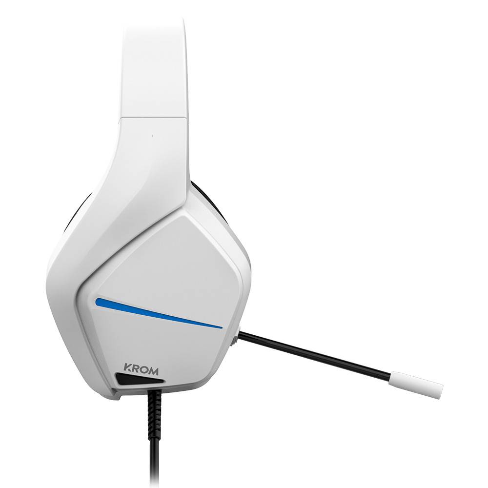 Auscultadores Gaming com Microfone Krom Kopa Move/ Jack 3.5/ Brancos - Imagem 6