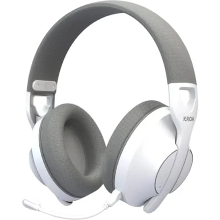 Auriculares Gaming Sem Fios Krom Phase Bluetooth / 2.4 GHz / Jack 3.5mm Brancos