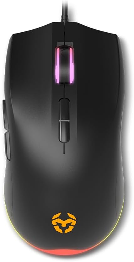 Pack Gaming 4 em 1 KROM Kenta Teclado RGB Rato 7200 DPI Auscultadores 50mm e Tapete XL Preto - Imagem 9