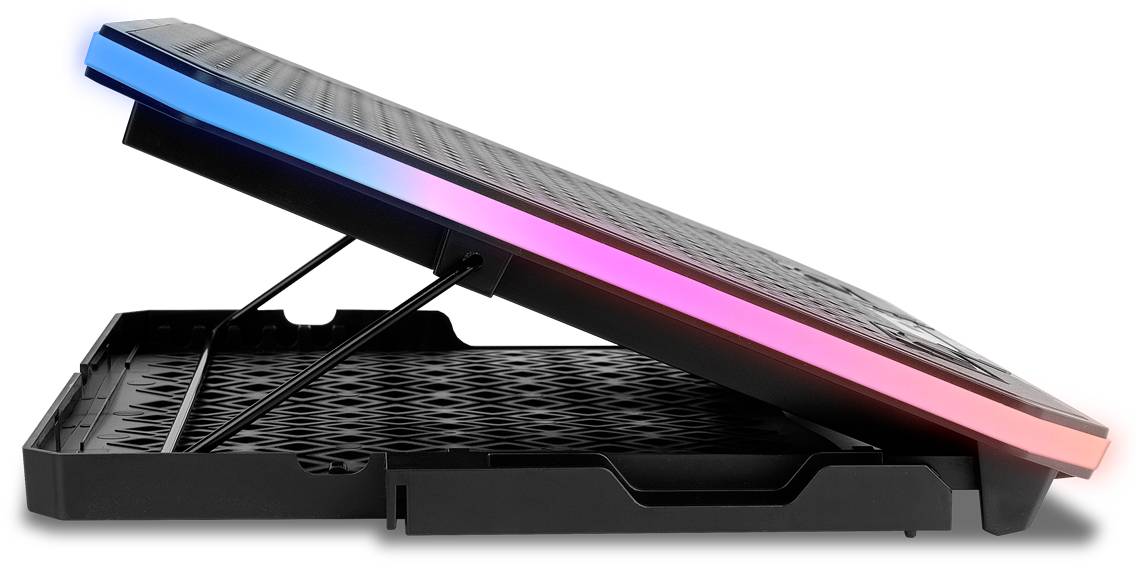 Suporte Refrigerante Krom Kooler para Portáteis até 19"/ Iluminação LED - Imagem 8