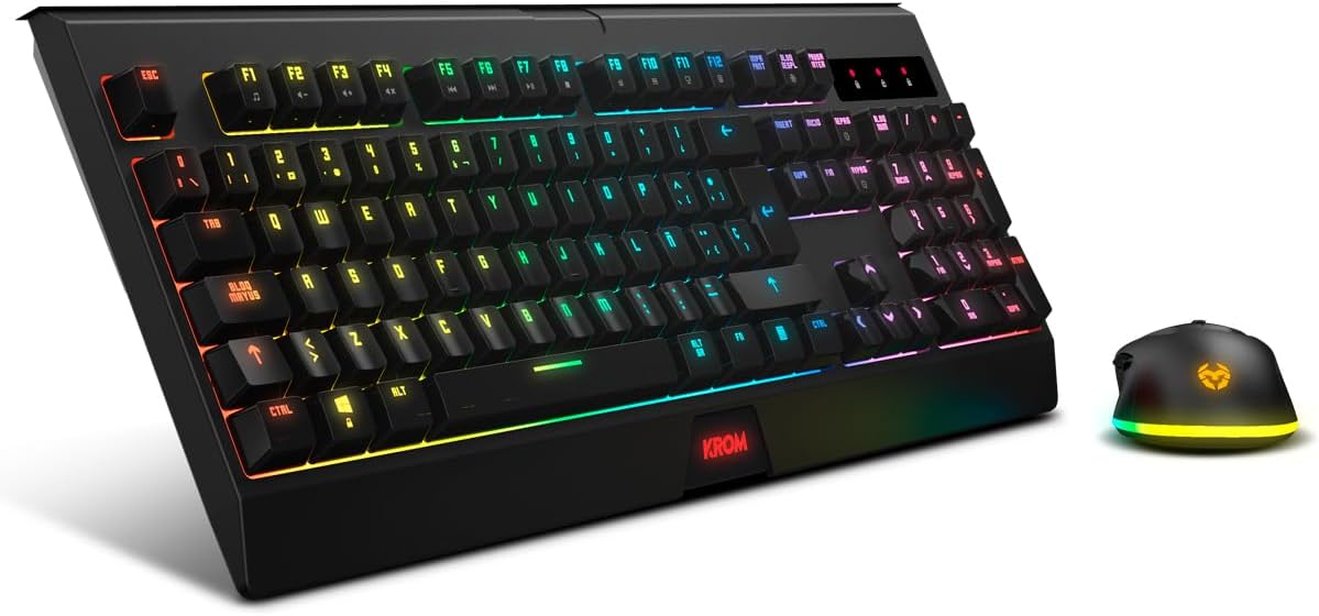 Pack Gaming Krom Kabala/ Teclado + Rato Sem Fios - Imagem 10