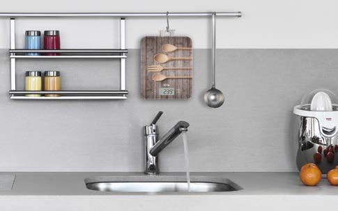 Balança de Cozinha Laica KS5010 Eletrónica até 10kg Precisão 1g Ecrã LCD Touch Vidro Temperado - Imagem 2
