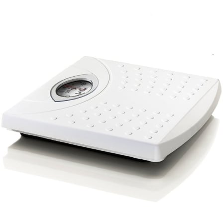 Balança de Casa de Banho Mecânica Laica PS2015W Até 125kg com Plataforma Antiderrapante Branco - Imagem 2