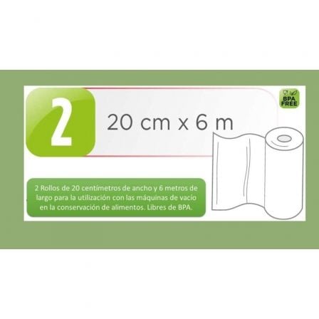 Bolsa para Envasar a Vácuo Laica VT3508/ 20 x 600cm - Imagem 2