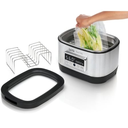 Forno de Água Sous Vide LAICA SVC200 700W 8L Ecrã LED Prateado - Imagem 2