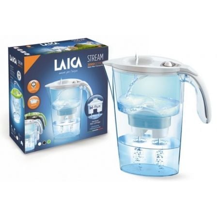 Pack Jarra Filtrante Laica Stream Line/ 2.3L/ Branca/ Jarra + 3 Filtros BI-FLUX - Imagem 2
