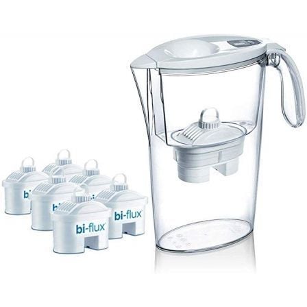 Jarra Filtrante LAICA Stream 2.3L Branca com Pack de 6 Filtros BI-FLUX