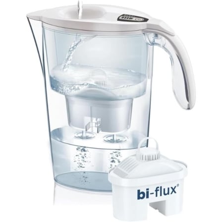 Jarra Filtrante Laica Stream Line 2.3L Branca com 1 Filtro Bi-Flux