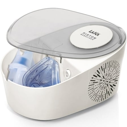 Nebulizador a Pistão LAICA NE2012W para Aerosolterapia 0.35 ml/min com Compartimento de Acessórios Branco - Imagem 2