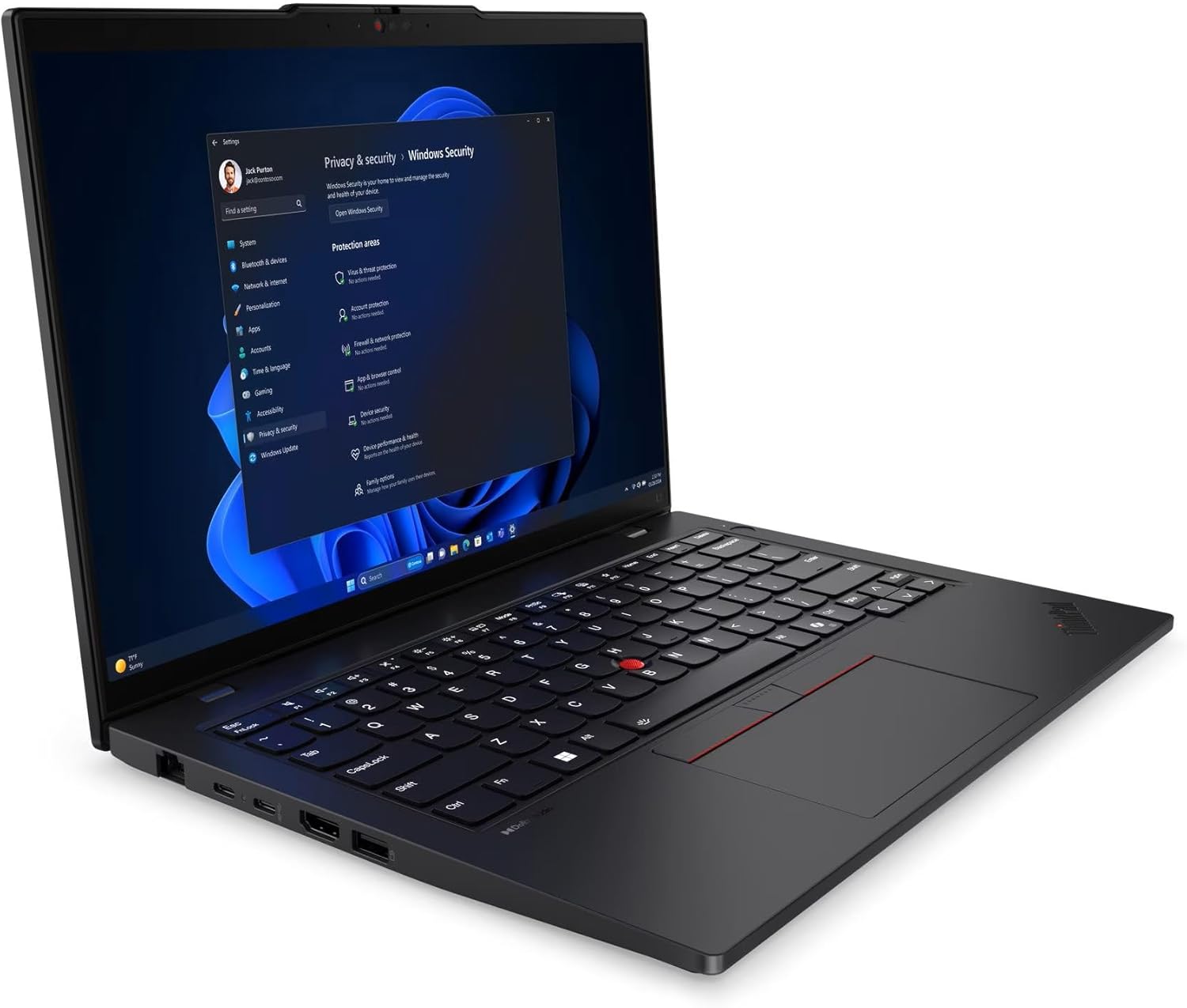 Portátil Lenovo ThinkPad L14 Gen 5 14" AMD Ryzen 5 PRO 7535U 16GB 512GB SSD Windows 11 Pro Preto - Imagem 2