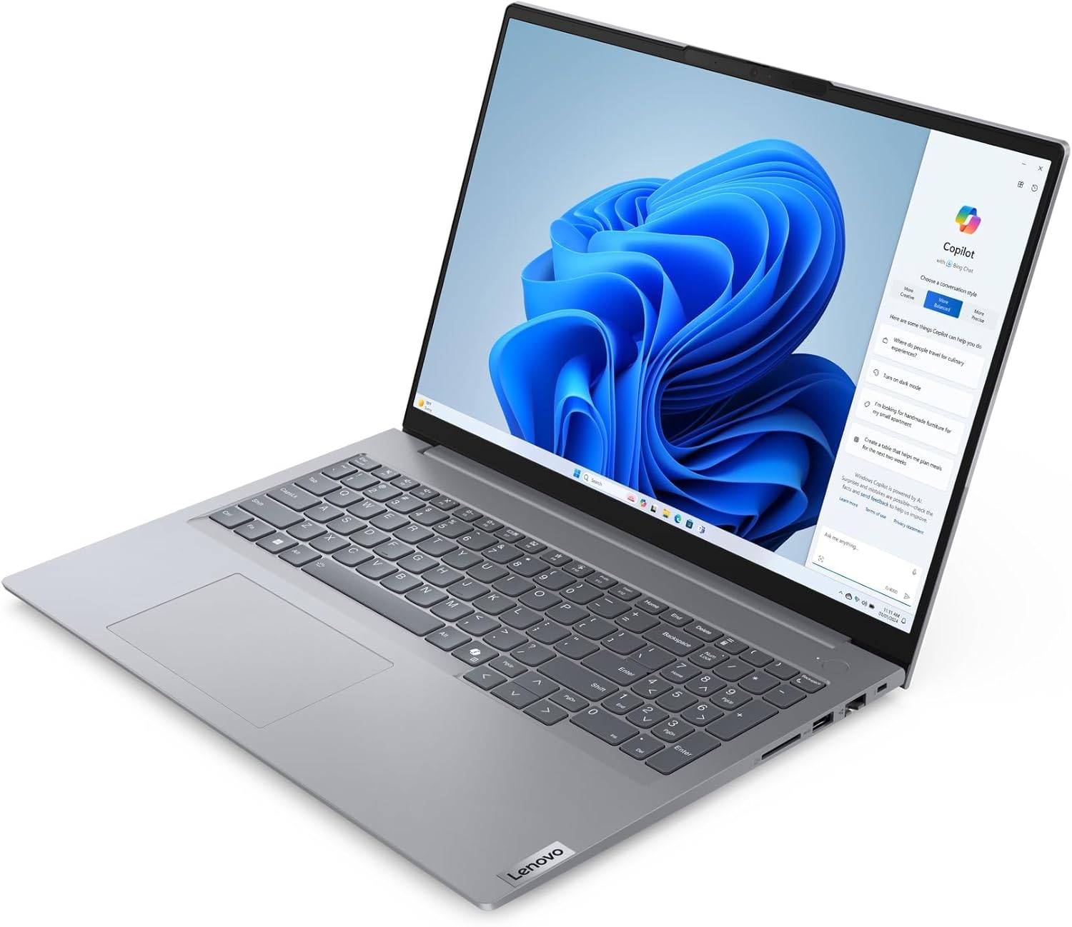 Portátil Lenovo ThinkBook 16 G7 ARP AMD Ryzen 5 7535HS 16GB 512GB SSD 16" W11 Pro - Imagem 2