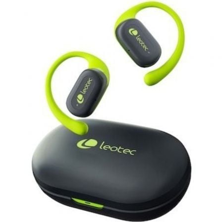 Auriculares Desportivos Bluetooth Leotec Open Air Zenith Sport com estojo de carga/ Autonomia 6.5h/ Lima