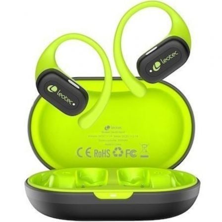 Auriculares Desportivos Bluetooth Leotec Open Air Zenith Sport com estojo de carga/ Autonomia 6.5h/ Lima - Imagem 2