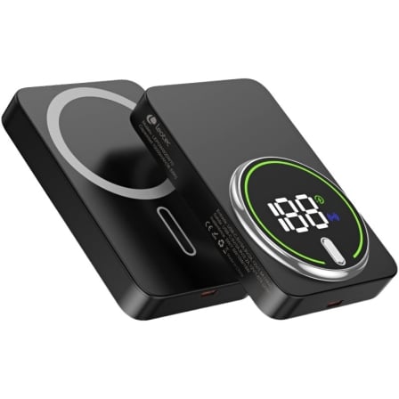 Powerbank LEOTEC LEPOWW20W10K 10000mAh 20W Wireless com Cabo USB-C Preto - Imagem 2