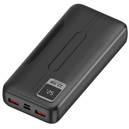 Powerbank 20000mAh Leotec LEPOW20W22K/ 22.5W/ Preta