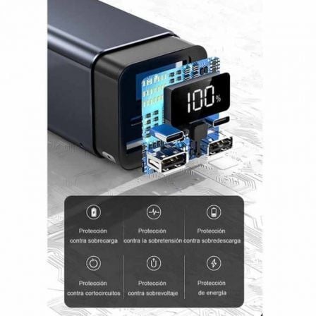 Bateria Externa/Powerbank Leotec PowerBank 20000mAh PD/ 65W/ Compatível com Portáteis - Imagem 5