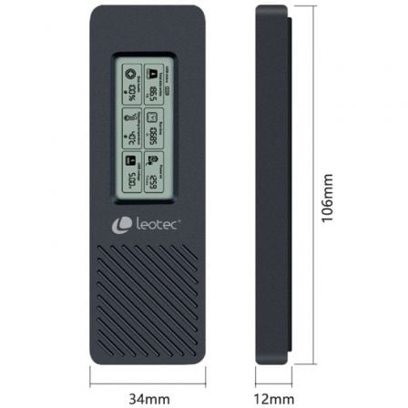 Capa Externa para Disco SSD M.2 NVMe Leotec LEM2EXT01/ USB 3.2/ com Ecrã LCD - Imagem 2
