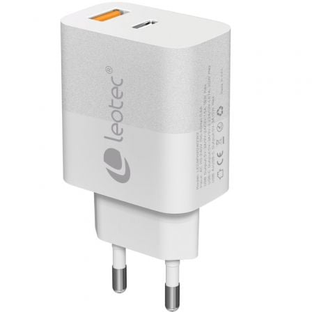 Carregador de Parede Leotec LECSPH20W2W2/ 1xUSB Tipo-C/ 1xUSB/ 20W - Imagem 4