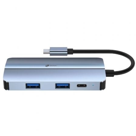 Docking USB Tipo-C Leotec LEDS04/ 2xUSB/ 1xUSB Tipo-C/ 1xUSB Tipo-C PD/ 1xHDMI 4K/ 1xVGA/ 1xAudio/ Azul - Imagem 4