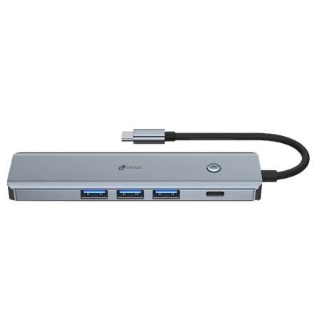 Docking USB Tipo-C Leotec LEDS05/ 3xUSB/ 1xUSB Tipo-C PD/ 1xHDMI 4K/ Cinzento - Imagem 3