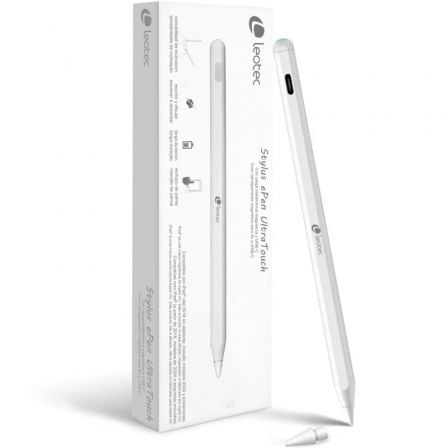Caneta Eletrónica Leotec LESTP06W Stylus ePen UltraTouch para iPad 2018 ou superior/ Branco - Imagem 4
