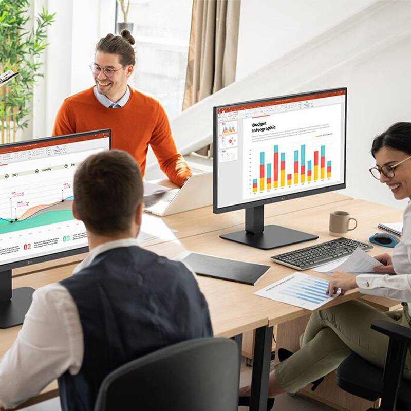 Monitor Profissional LG 24BA650-B 23.8"/ Full HD/ Multimédia/ Preto - Imagem 5