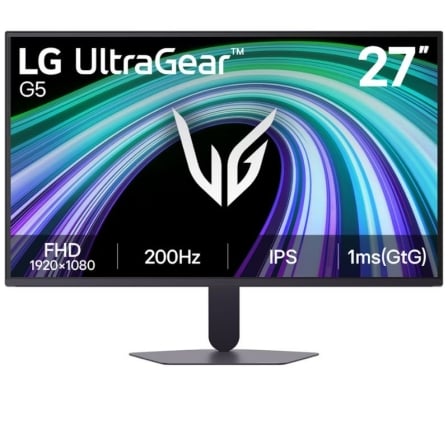 Monitor Gaming LG UltraGear G5 27G523B-B 27" Full HD 200Hz 1ms IPS HDR10 Preto