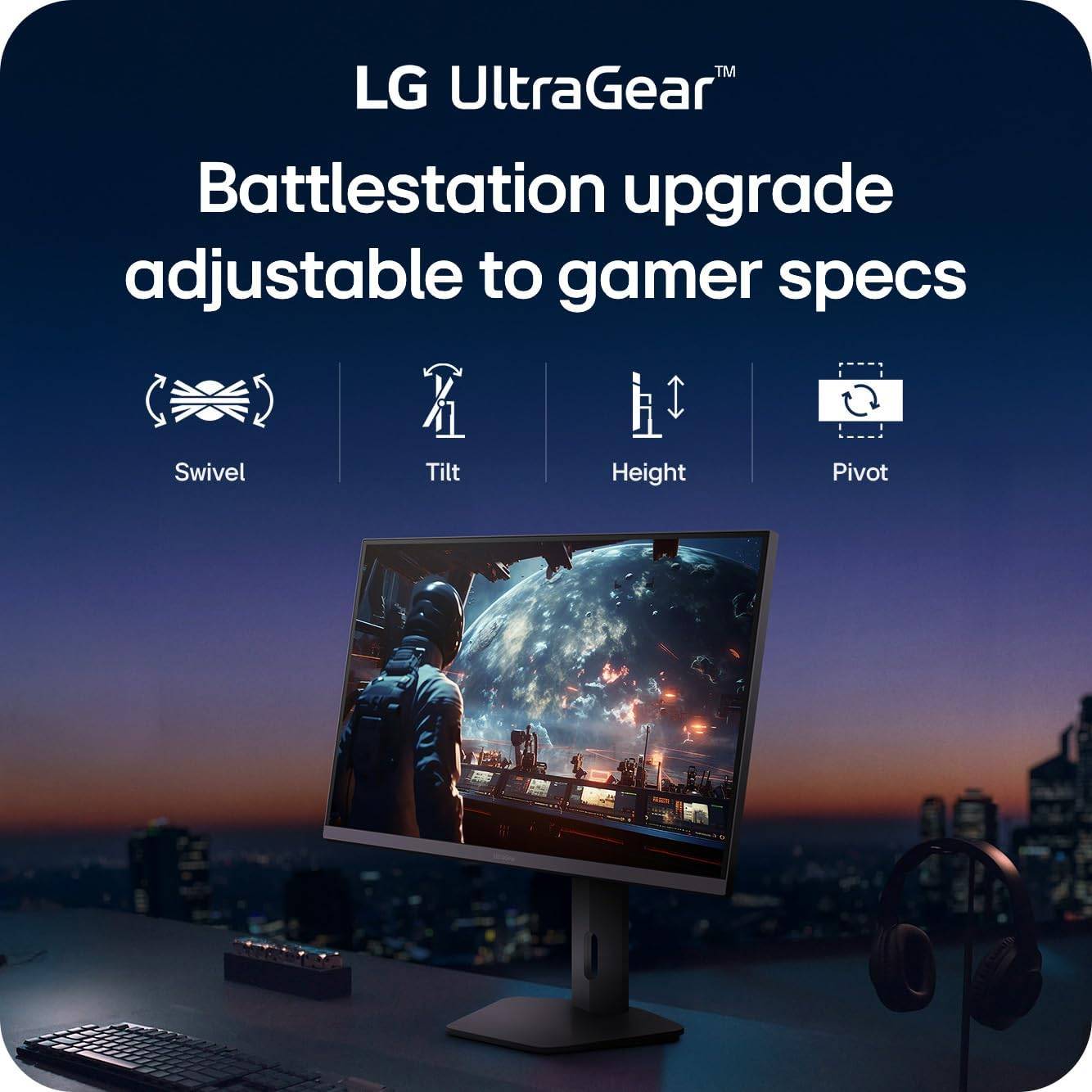 Monitor Gaming LG UltraGear 27G610A-B 27"/ QHD/ 1ms/ 200Hz/ IPS/ Regulável em Altura/ Preto - Imagem 5
