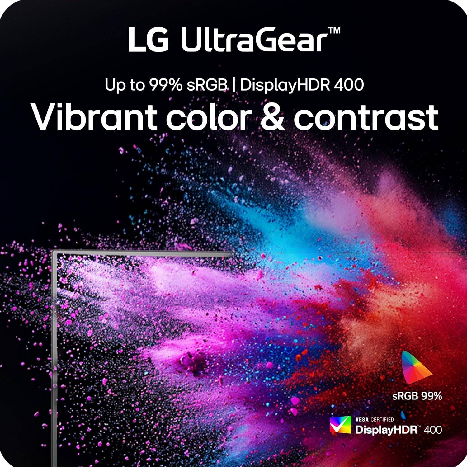 Monitor Gaming LG UltraGear 27G610A-B 27"/ QHD/ 1ms/ 200Hz/ IPS/ Regulável em Altura/ Preto - Imagem 3