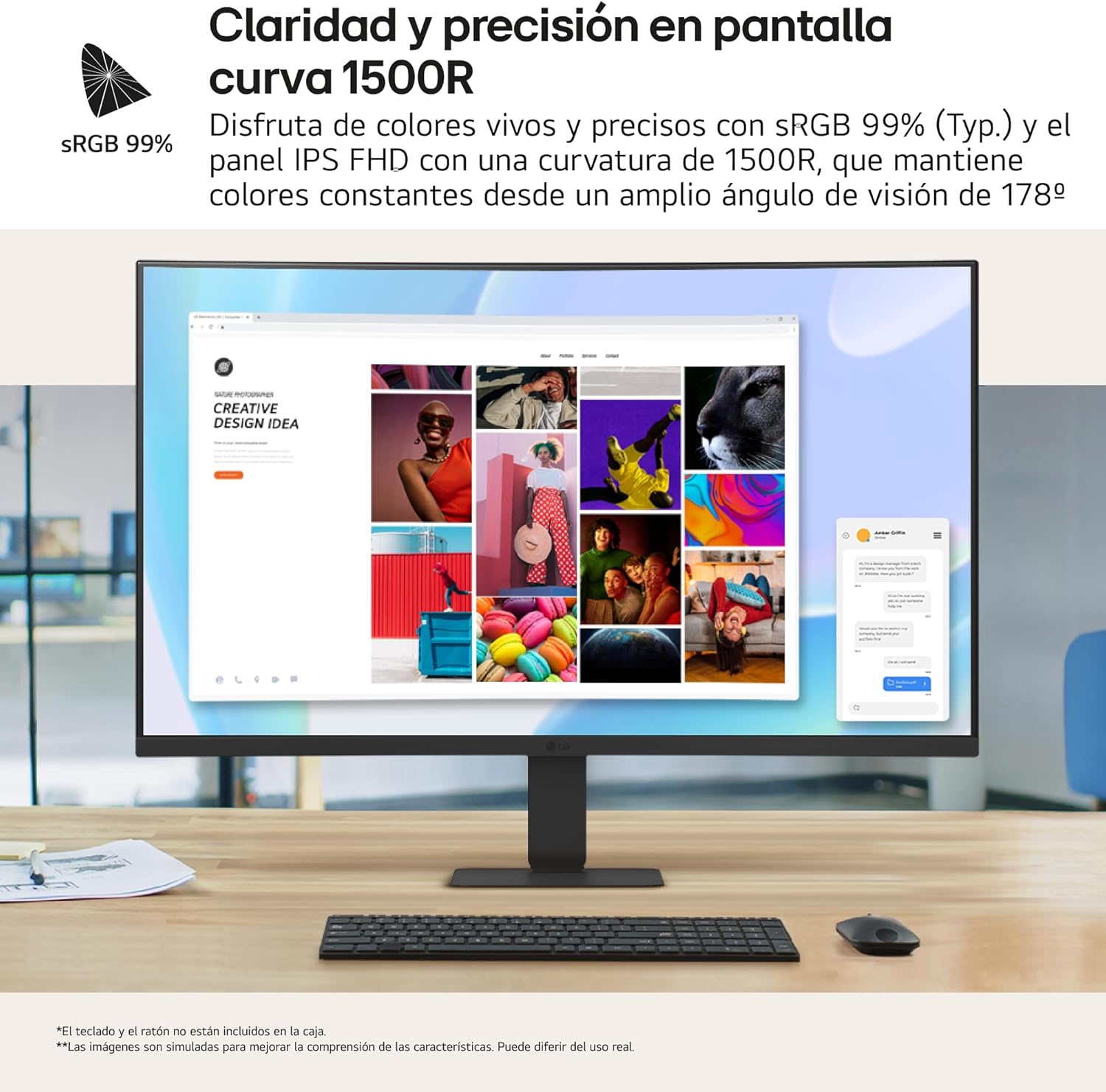 Monitor Curvo LG 27U421A-B 27"/ Full HD/ Preto - Imagem 3