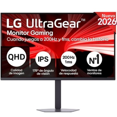 Monitor LG UltraGear 32G620B-B 31.5" QHD IPS 200Hz 1ms HDR10 Ajustável Preto