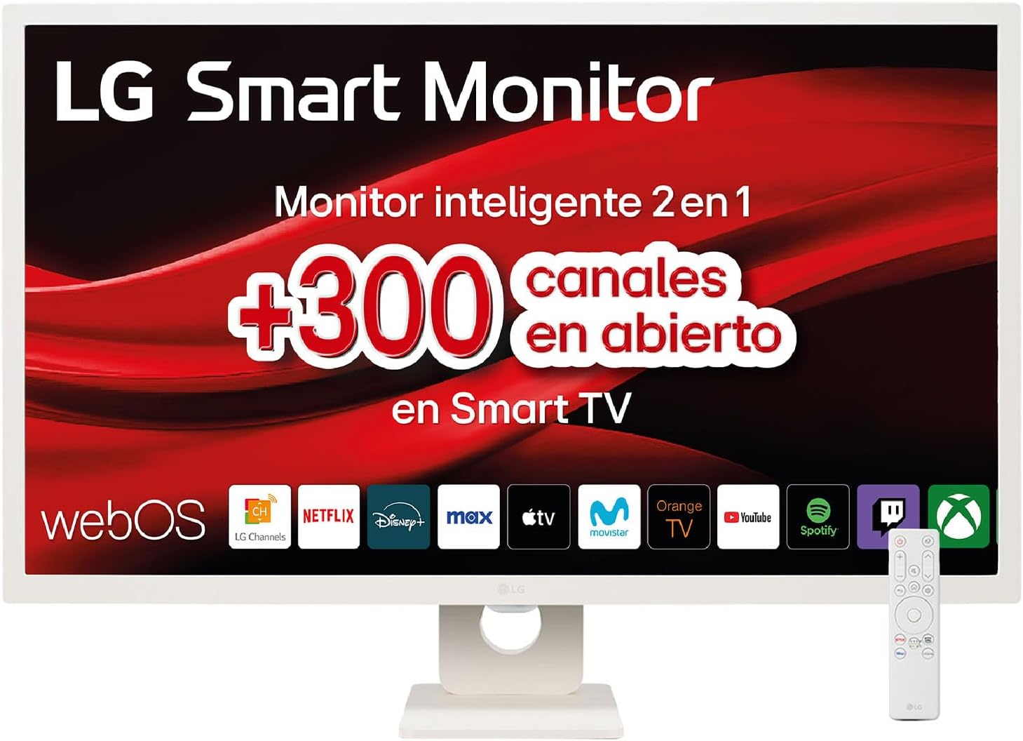 Smart Monitor LG MyView 32SR50F-W 31.5"/ Full HD/ Multimédia/ Smart TV/ Branco