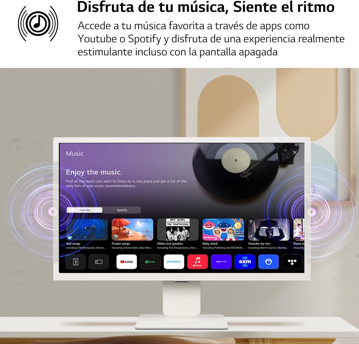 Smart Monitor LG MyView 32SR50F-W 31.5"/ Full HD/ Multimédia/ Smart TV/ Branco - Imagem 4