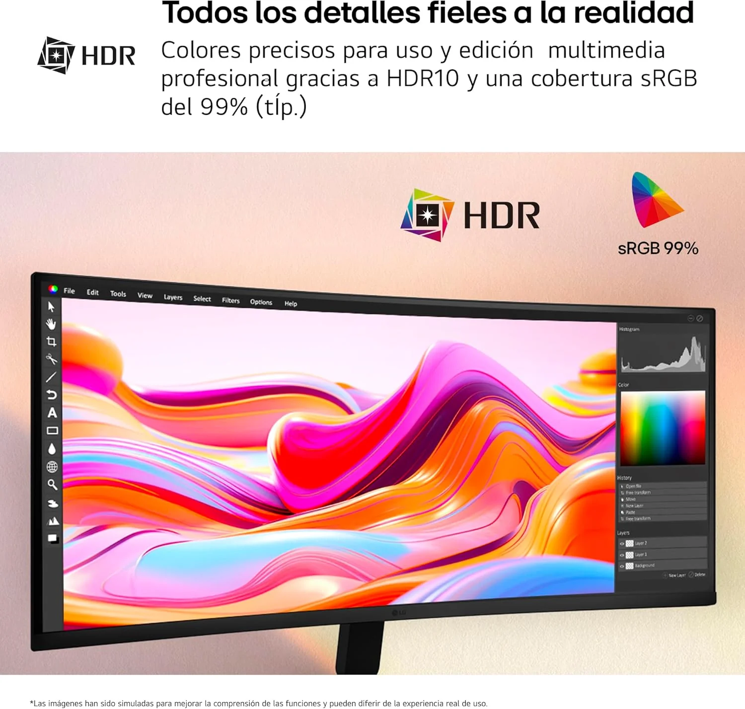 Monitor Curvo LG 34U601B-B 34" UltraWide WQHD 21:9 120Hz HDR10 Preto - Imagem 4